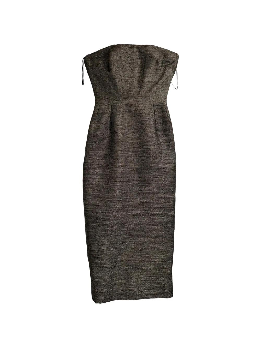 Victoria Beckham strapless midi dress - Schwarz