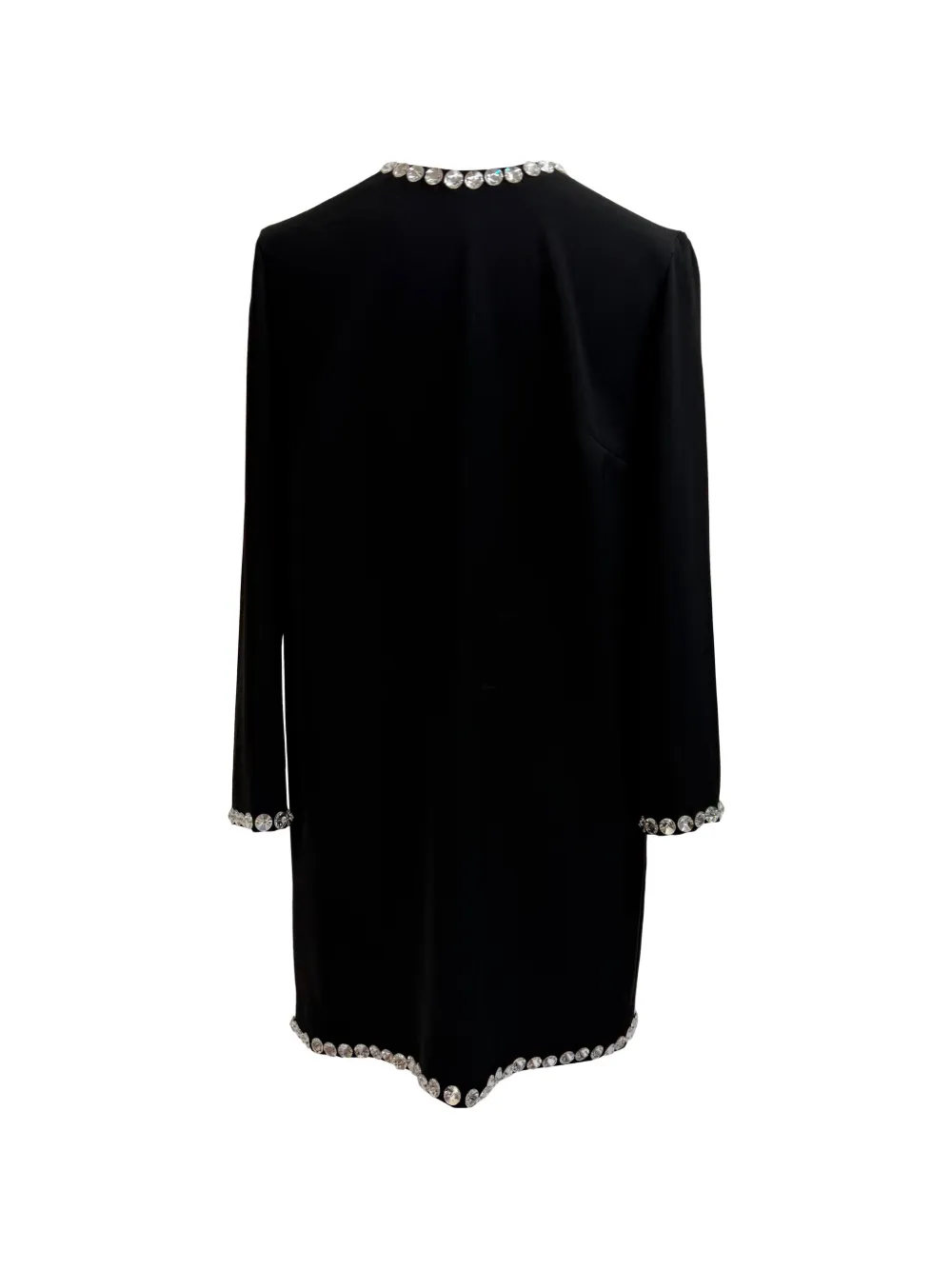 Miu Miu Pre-Owned jewel-embellished long-sleeve dress - Nero