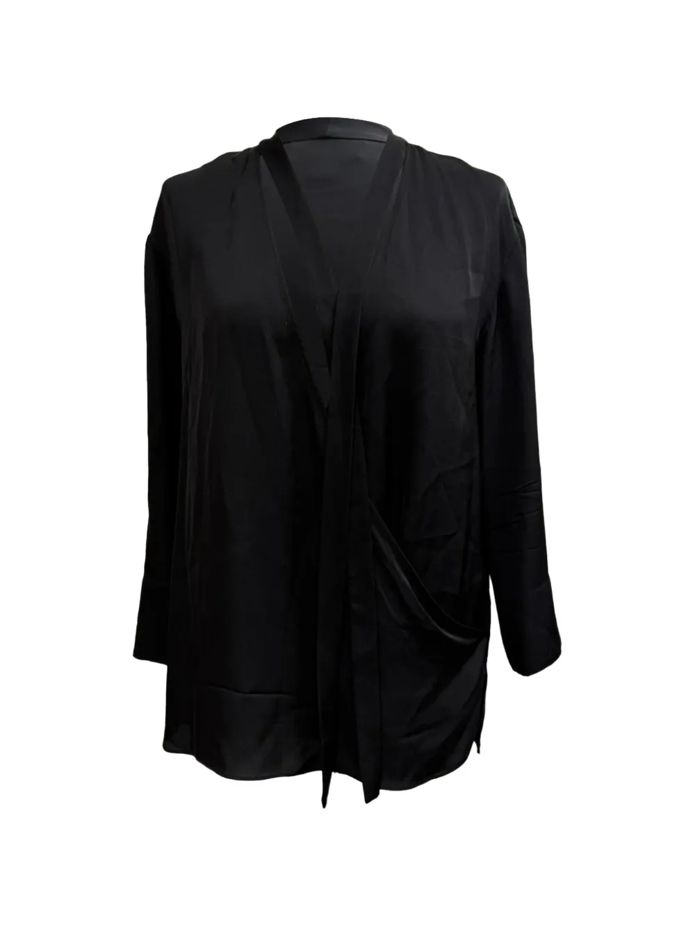 Theory tie-front relaxed blouse - Nero