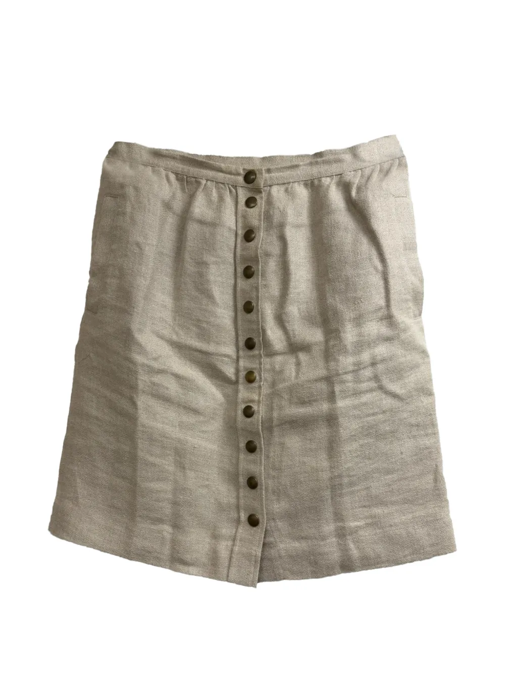 A.P.C. Button-down A-line skirt - Toni neutri