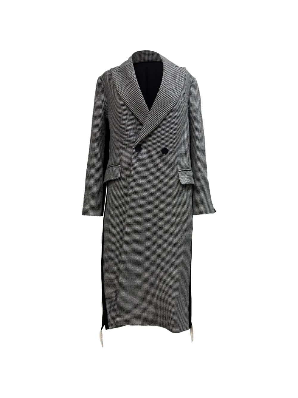 Stella McCartney Pre-Owned Chana houndstooth-print coat - Schwarz