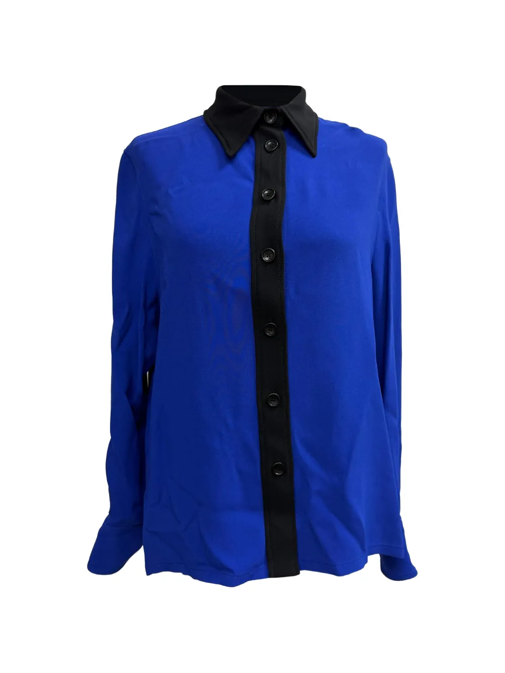 JOSEPH Two-tone button-down blouse - Blau