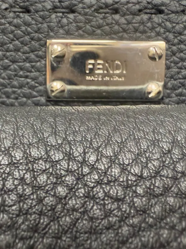 Fendi Pre-Owned Selleria Peekaboo Top Handle Bag | Black | FARFETCH CA
