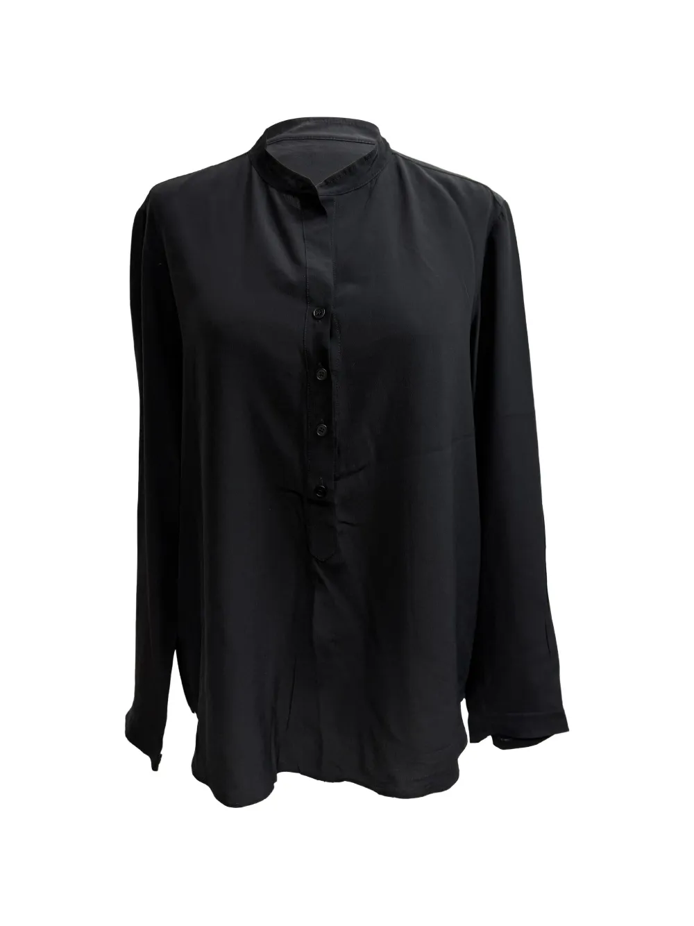 Stella McCartney Pre-Owned standing collar button-down shirt - Nero
