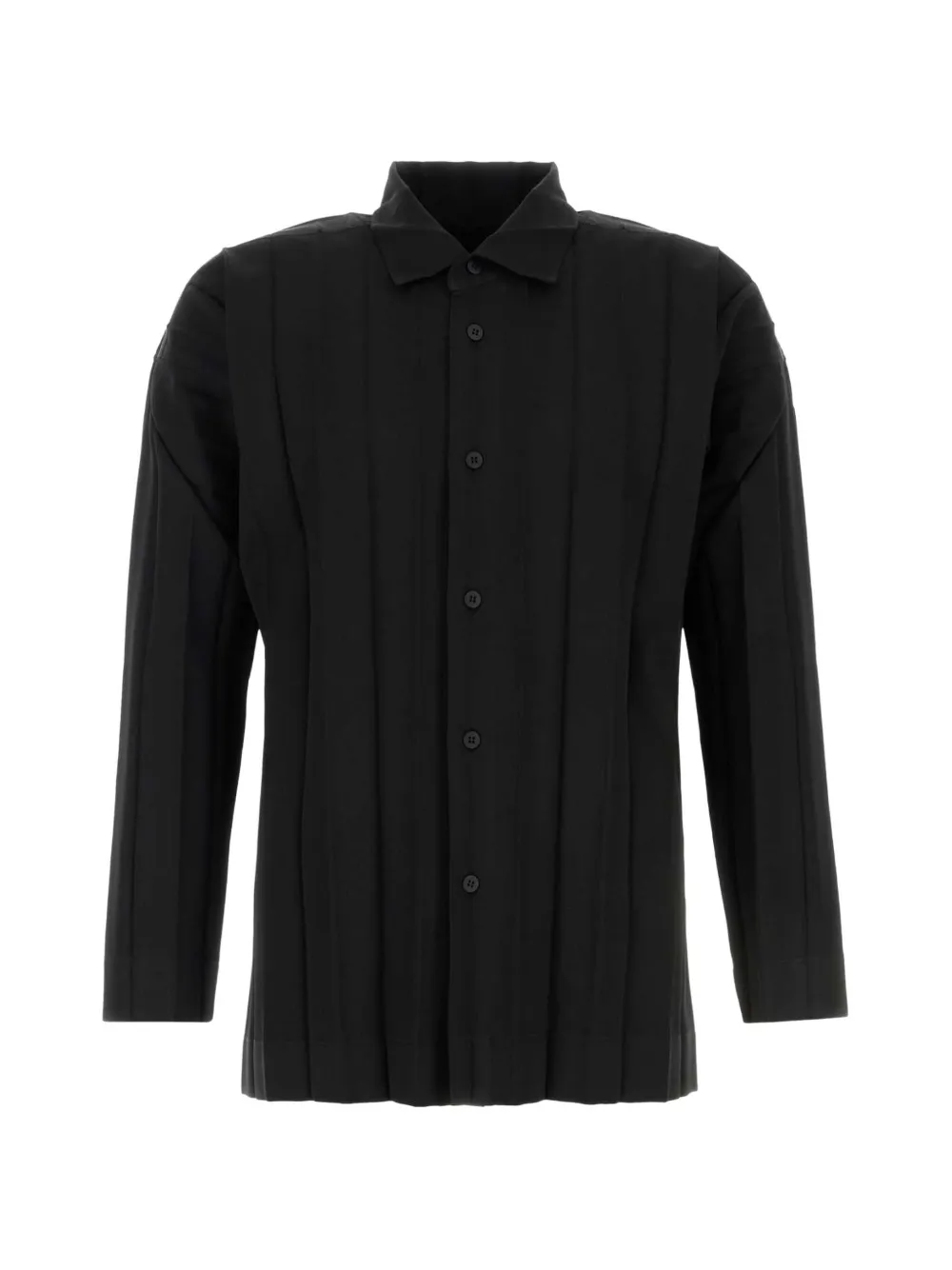 Homme Plissé Issey Miyake pleated long-sleeve shirt - Nero