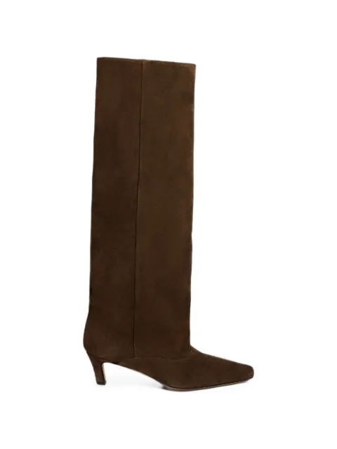 SANDRO pointed-toe suede boots