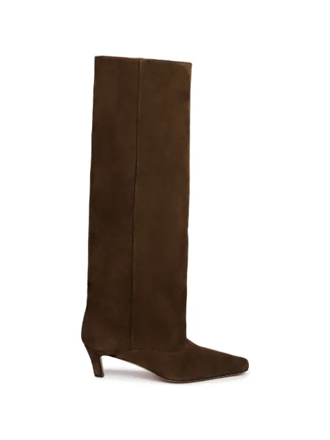 SANDRO pointed-toe suede boots