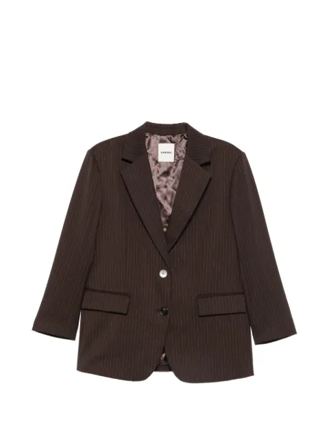 SANDRO blazer con estampado de rayas diplomáticas