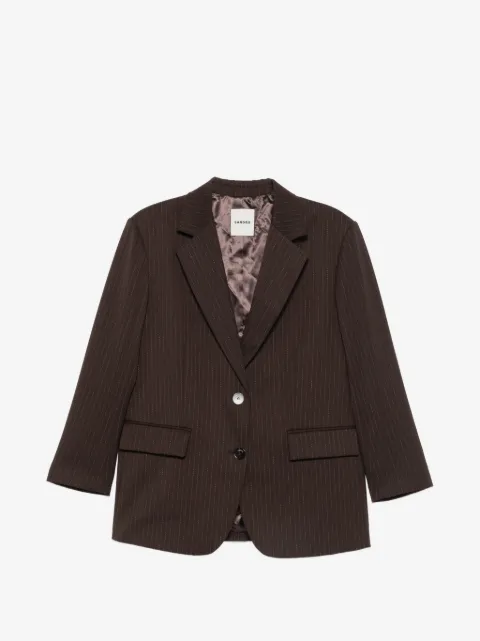 SANDRO blazer con estampado de rayas diplomáticas