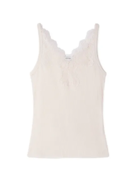 SANDRO ribbed lace tank
