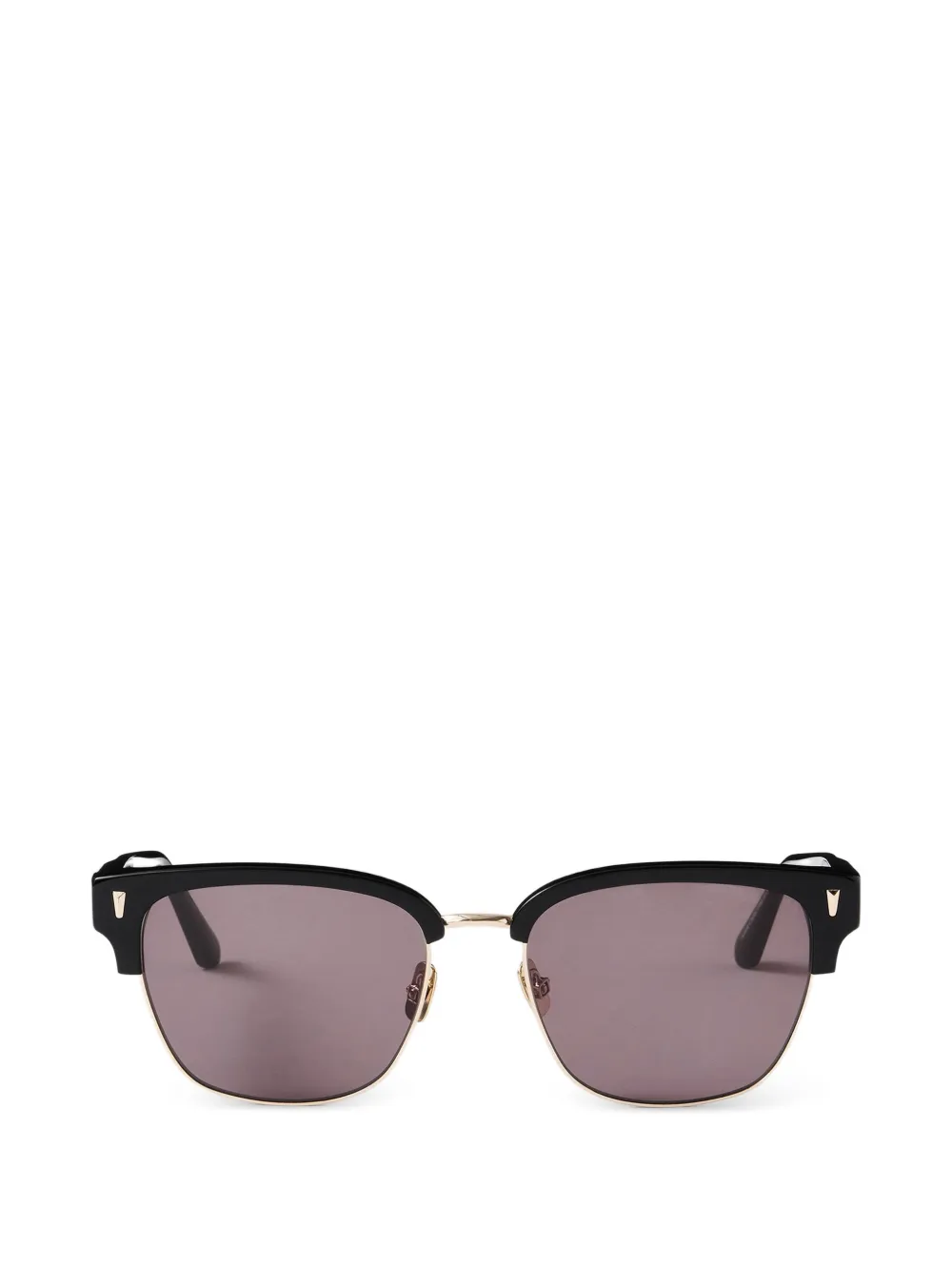 SANDRO logo-engraved browline sunglasses - Nero