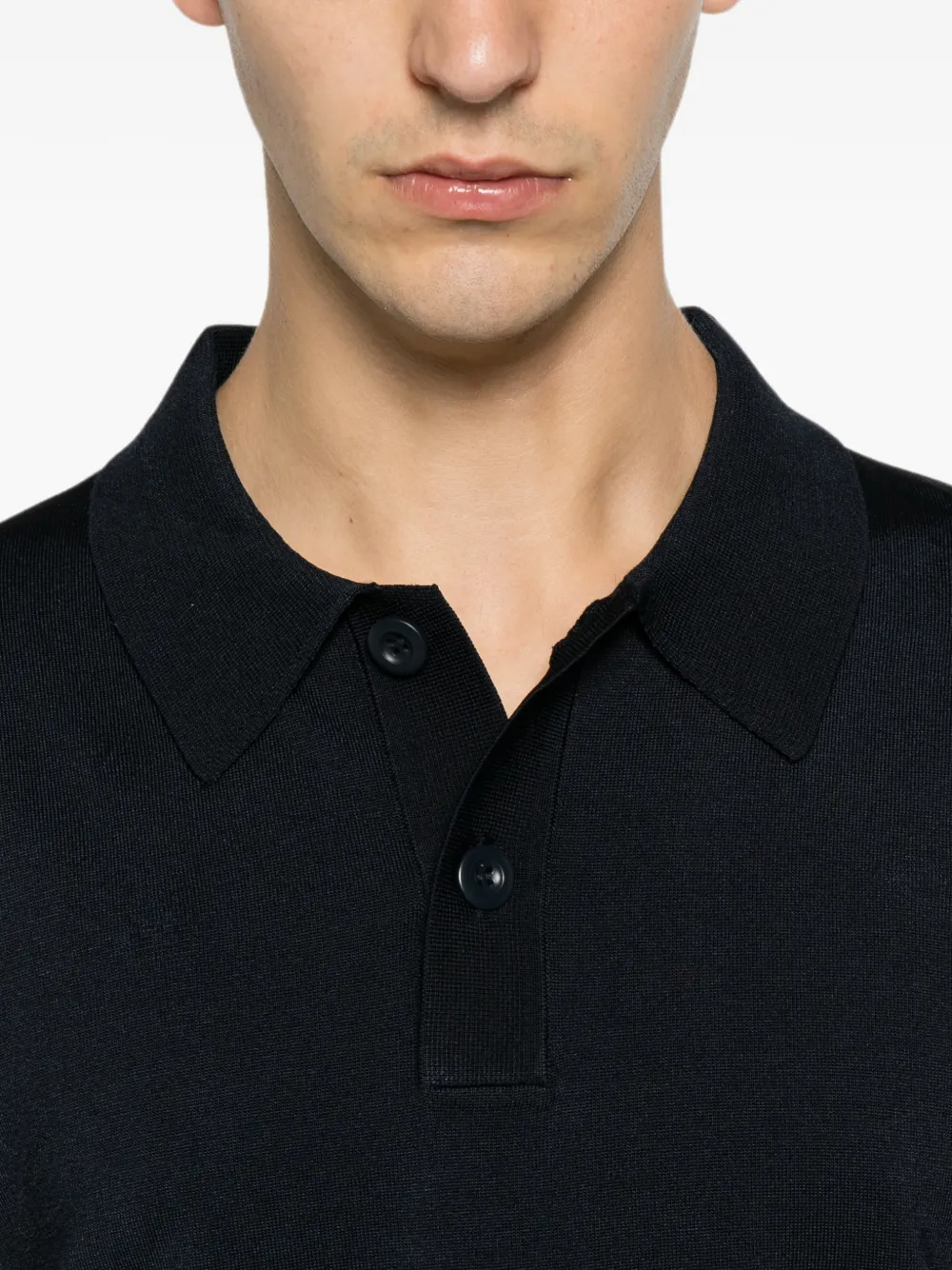 SANDRO Poloshirt met lange mouwen Blauw
