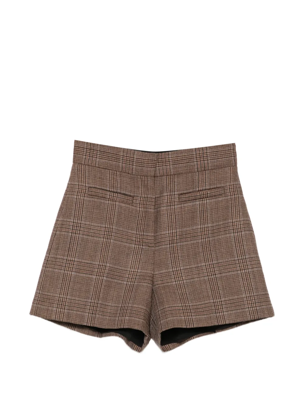SANDRO Shorts mit Check - Braun