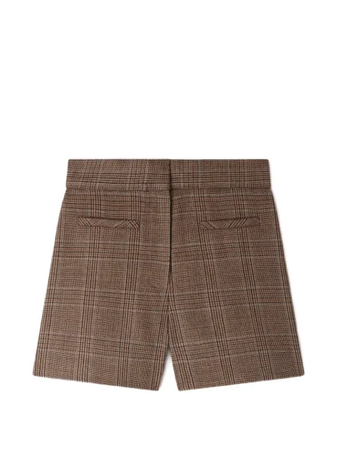 SANDRO check wool shorts