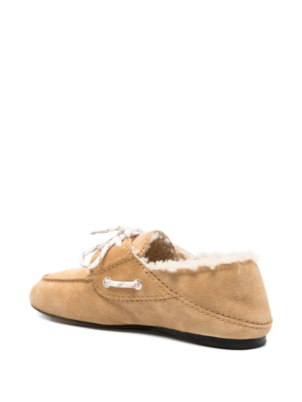 SANDRO Suède bootschoenen Beige