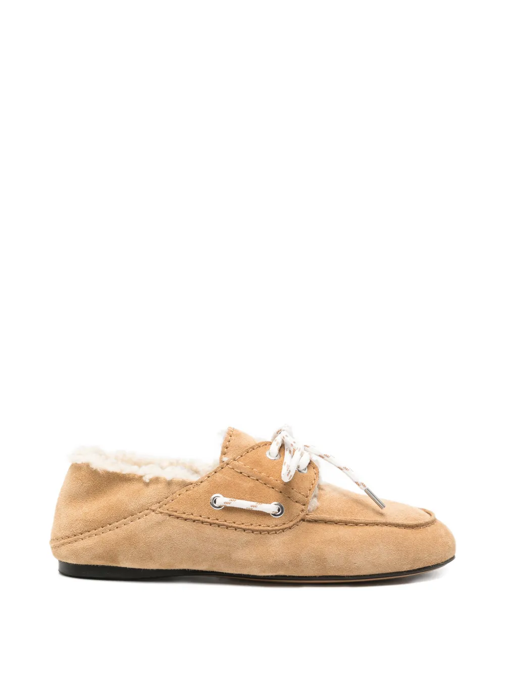 SANDRO suede boat shoes - Neutrals