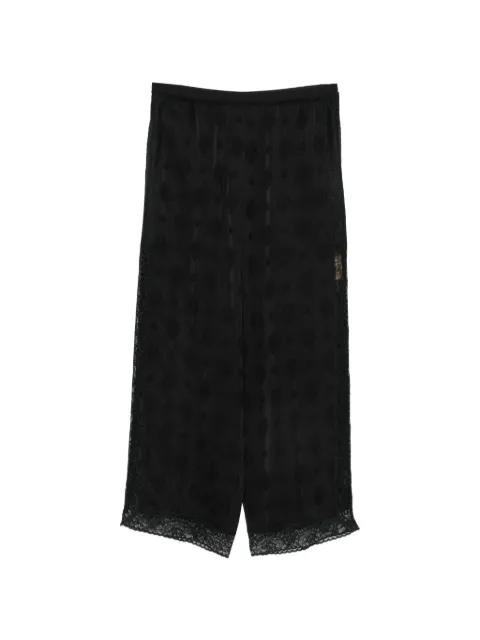 SANDRO lace-trim palazzo pants