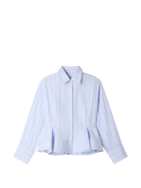 SANDRO camisa con peplum y motivo de rayas