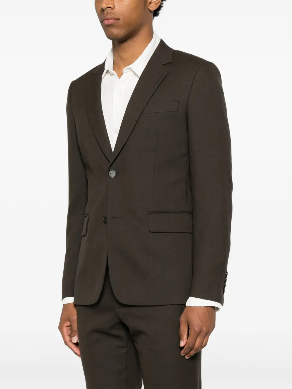 SANDRO Blazer met getailleerde kraag Bruin