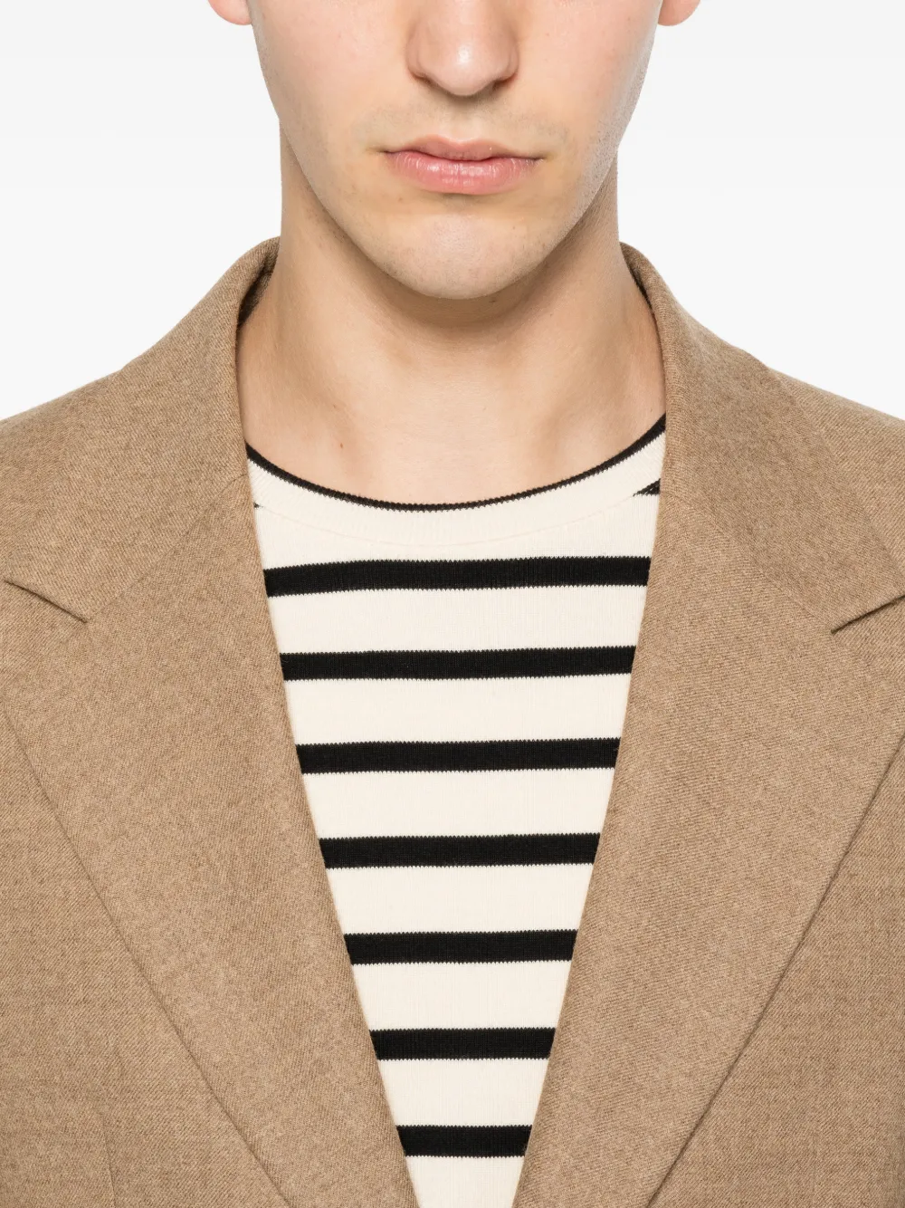 SANDRO Mode flanellen blazer Beige