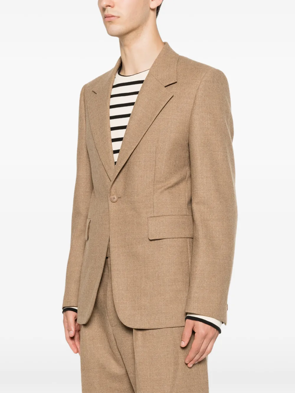 SANDRO Mode flanellen blazer Beige
