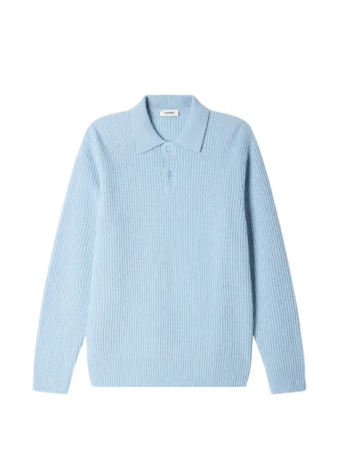SANDRO wool polo shirt