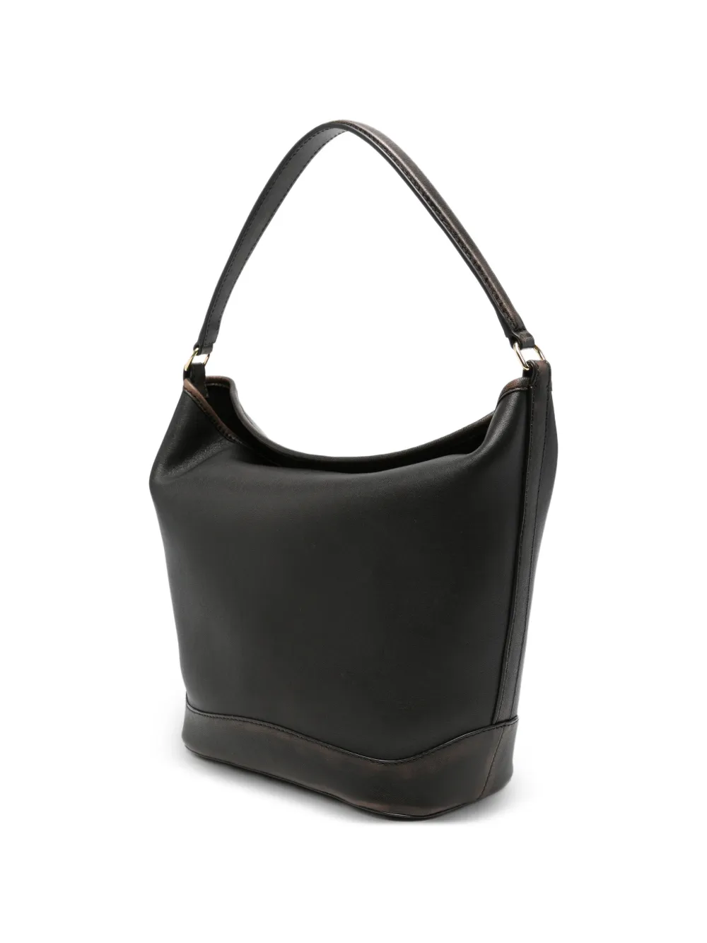 SANDRO Leren bucket-tas Bruin