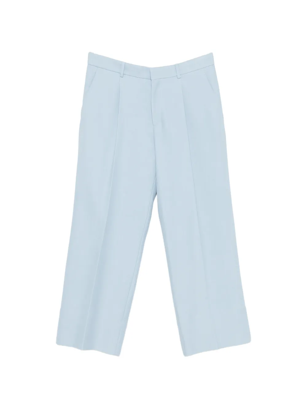 SANDRO pleat-detail wide-leg trousers - Blu