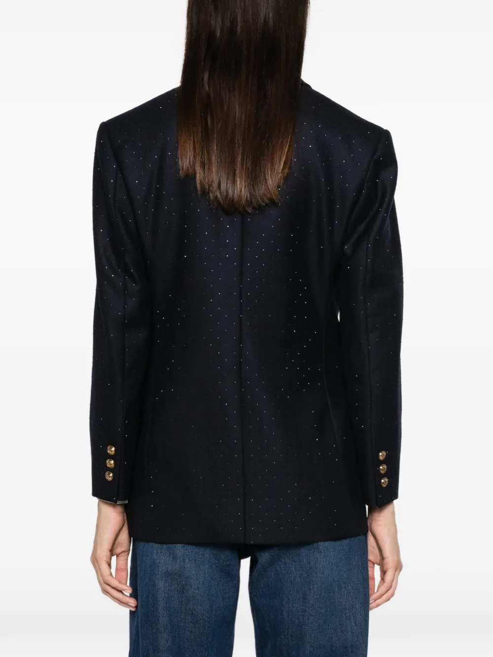 SANDRO Blazer verfraaid met stras Blauw