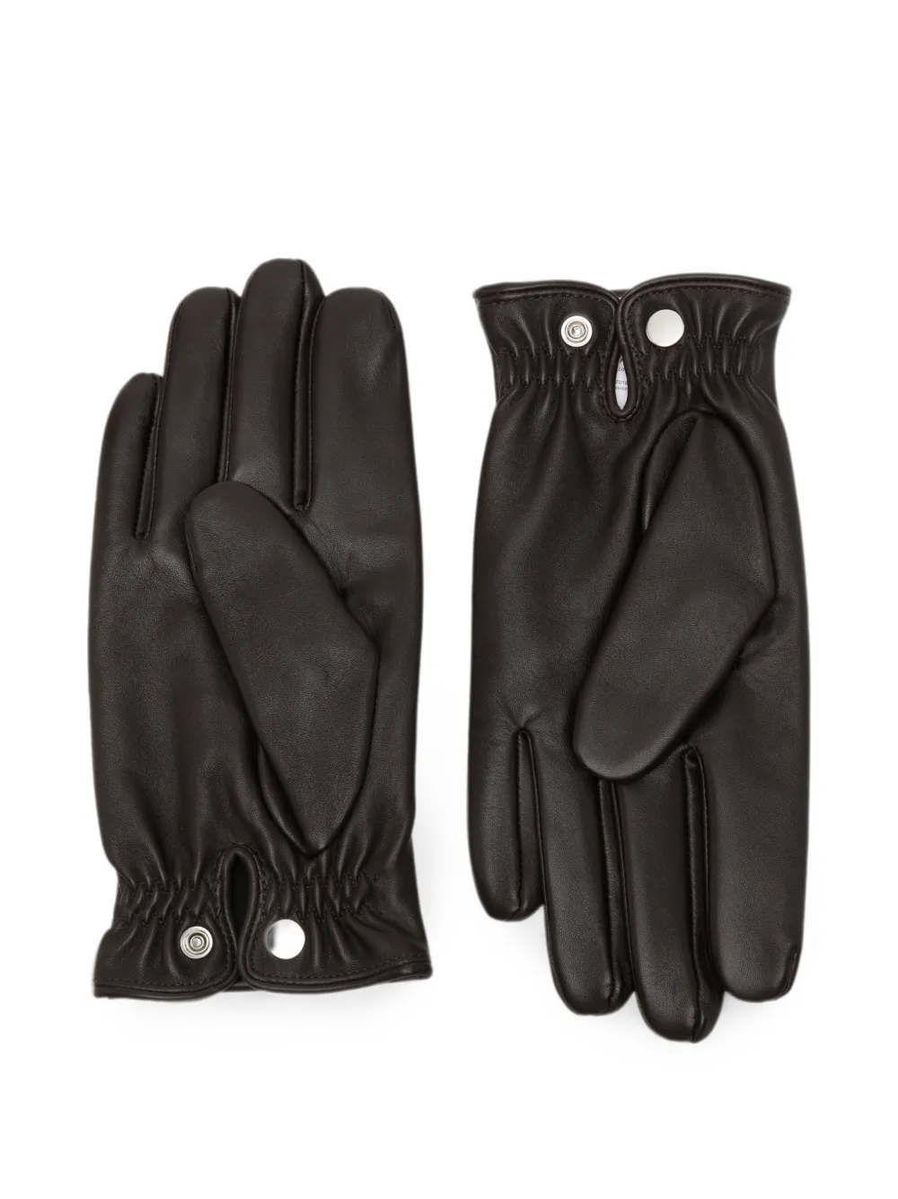 SANDRO Leren handschoenen Bruin