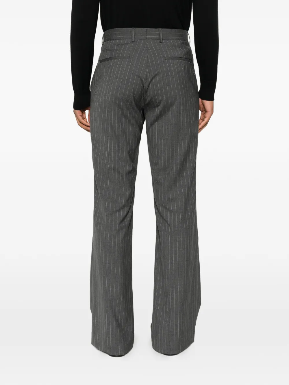 SANDRO Broek met krijtstreep Grijs