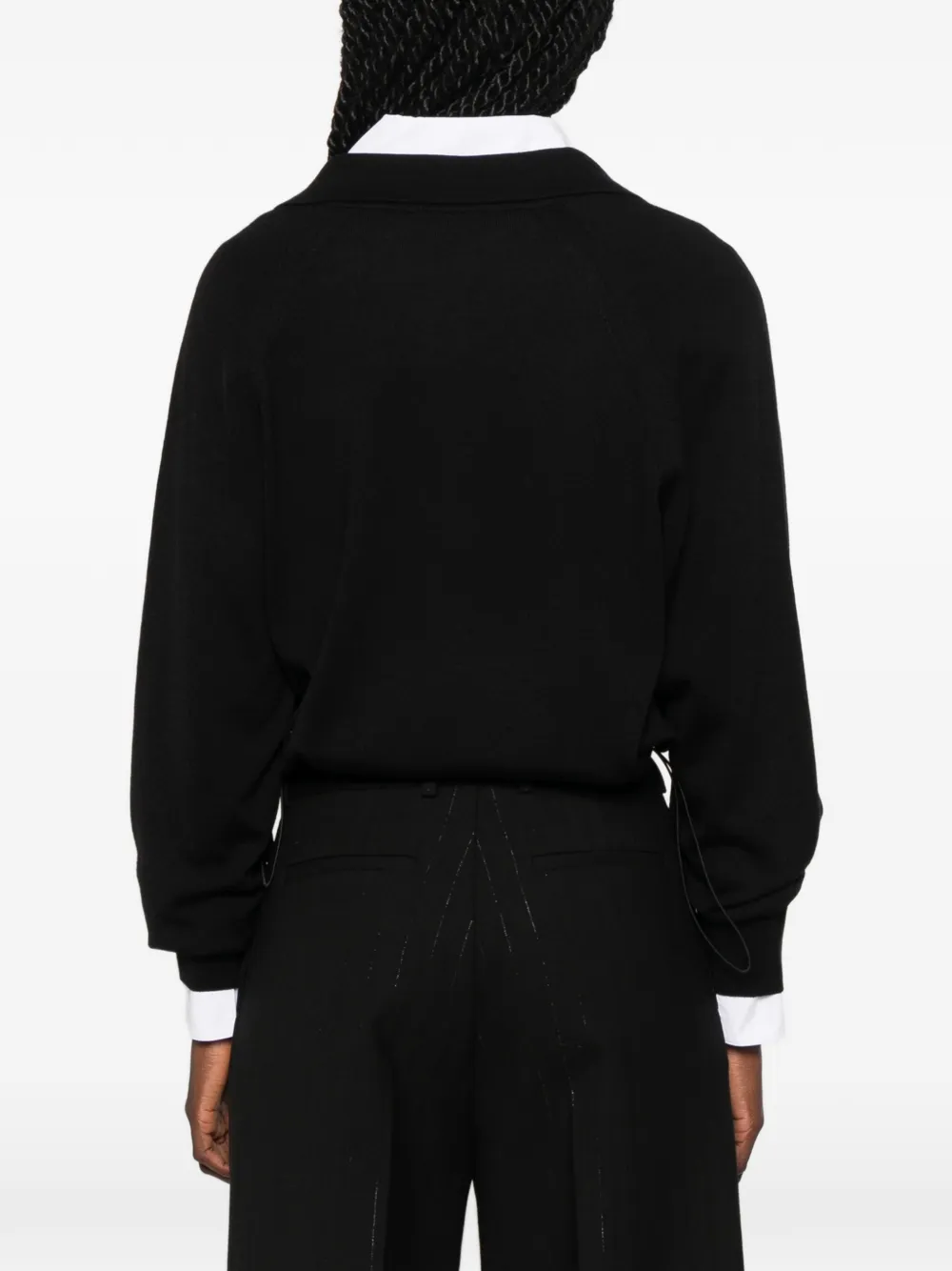 SANDRO Polotop met logopatch Zwart