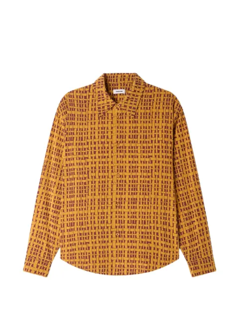 SANDRO shirt with velvet flocking