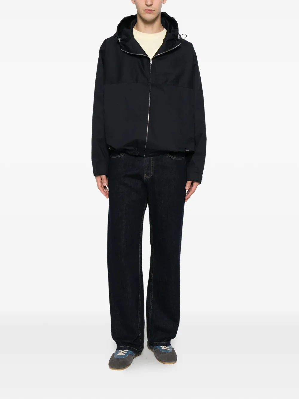 SANDRO Jack met capuchon en rits Blauw