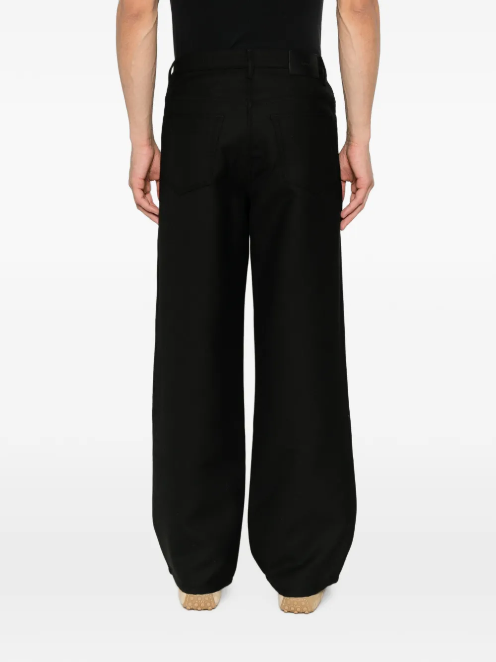 SANDRO Straight broek met 5 zakken Zwart