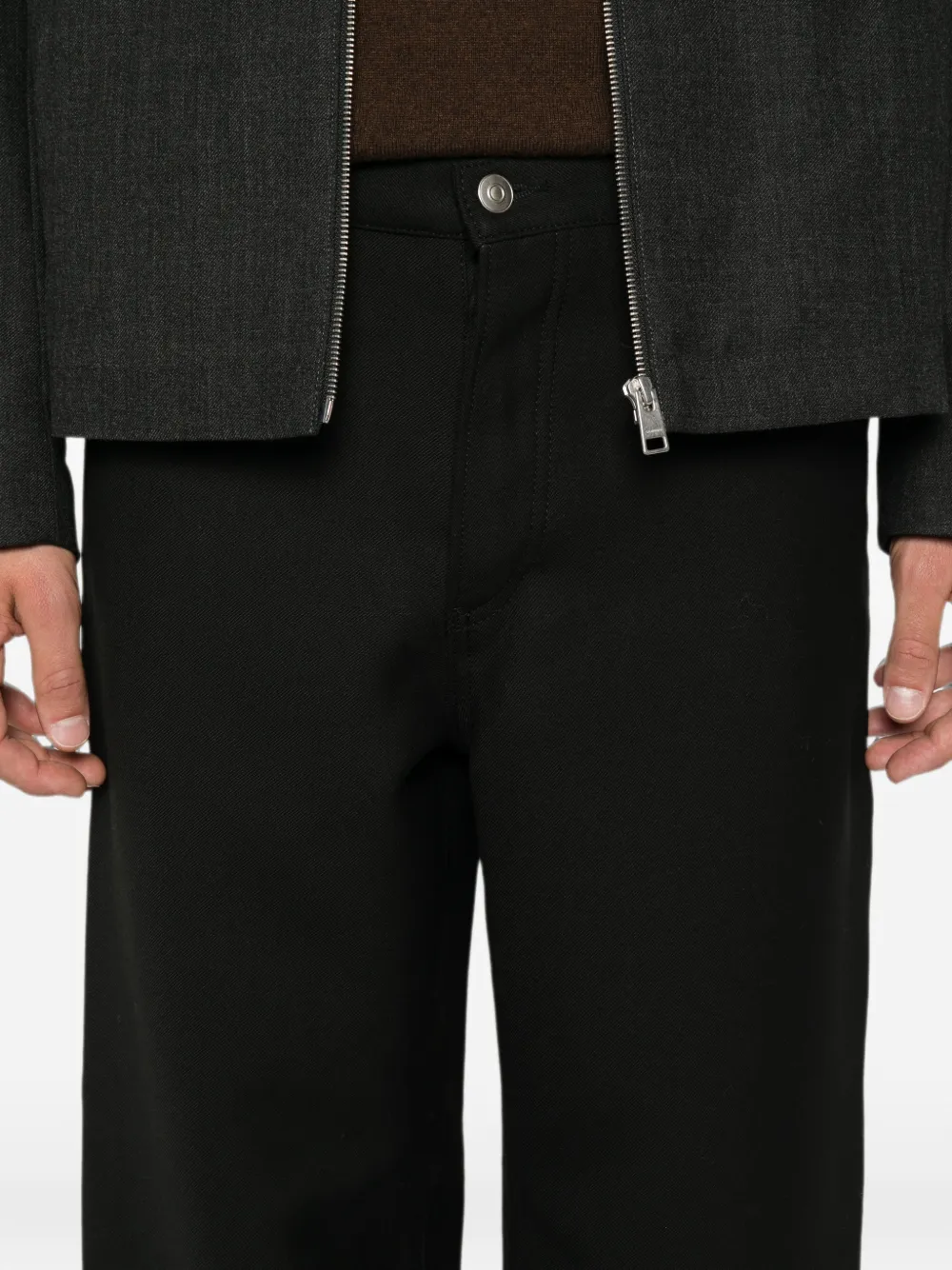 SANDRO Straight broek met 5 zakken Zwart