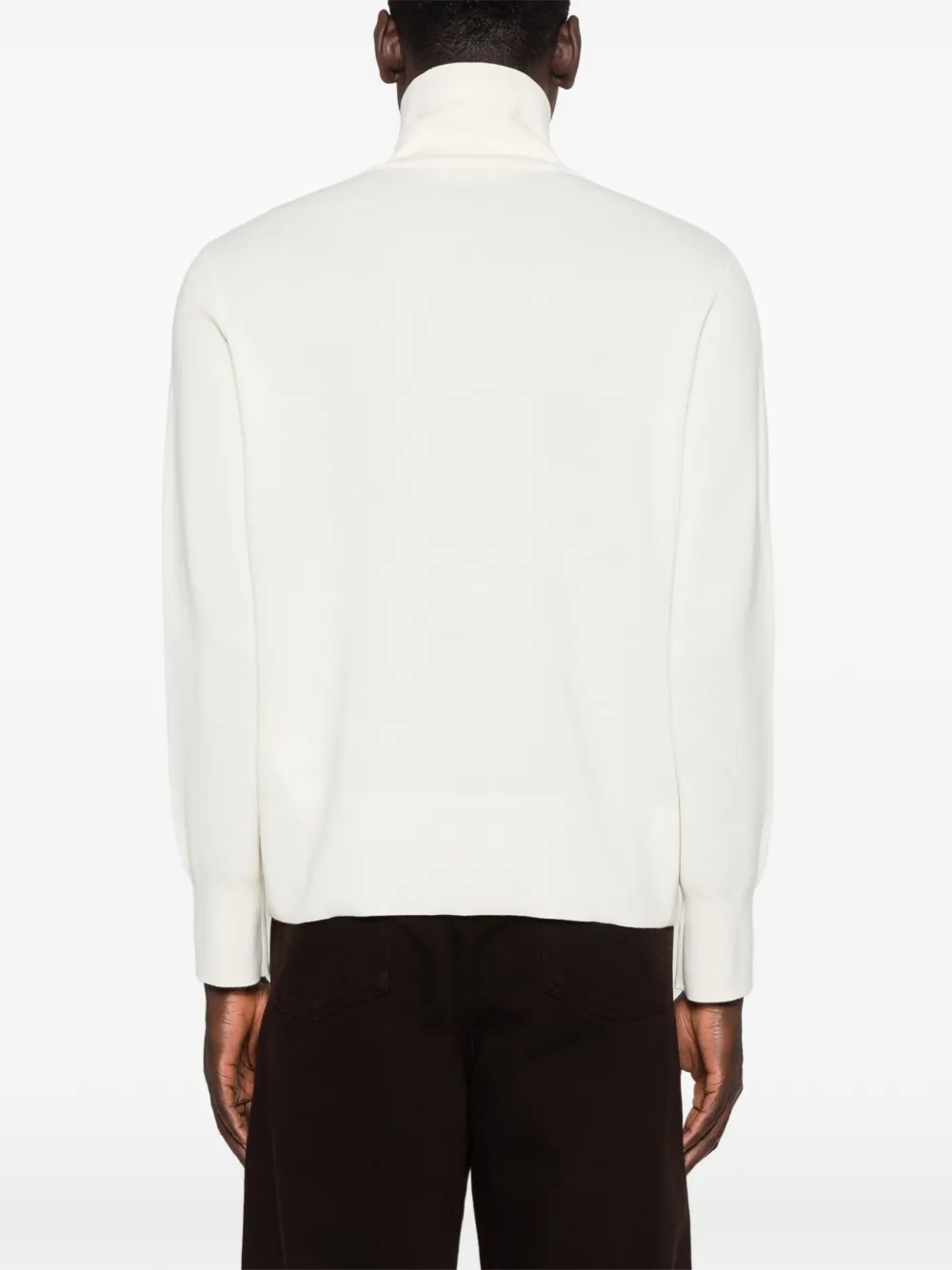 Sandro Zip Front Wool Cardigan In Neutral