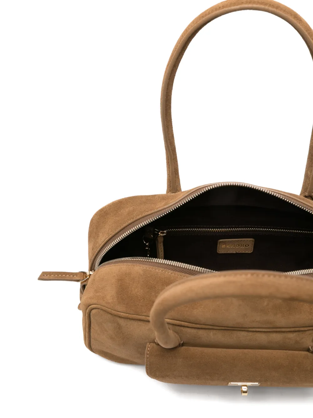 SANDRO Schoudertas met ritssluiting Beige