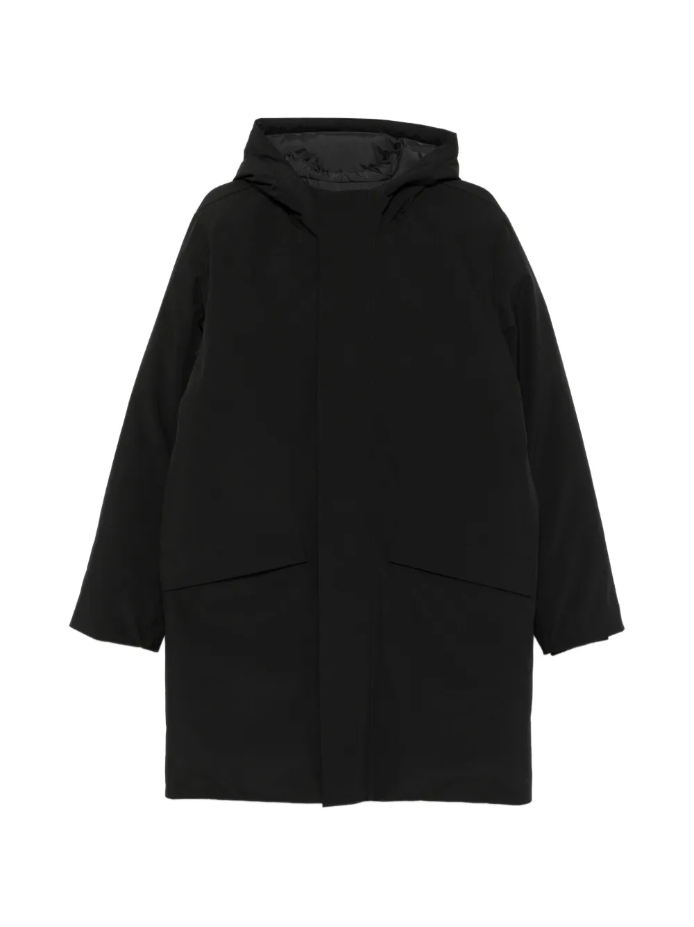 SANDRO hooded stand-up collar parka