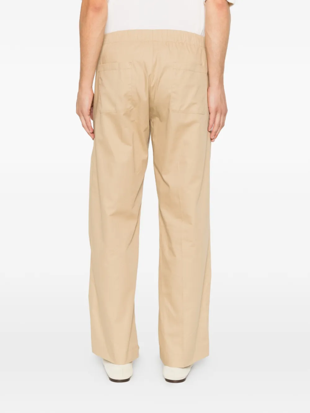 SANDRO Broek met trekkoordtaille Beige