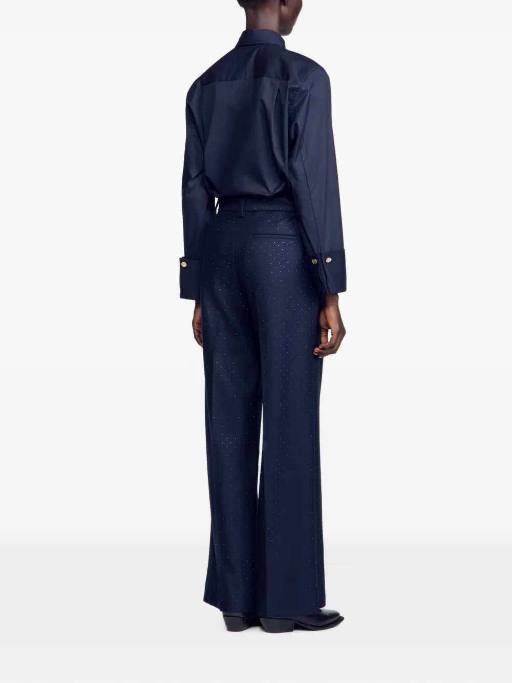 SANDRO Straight broek Blauw