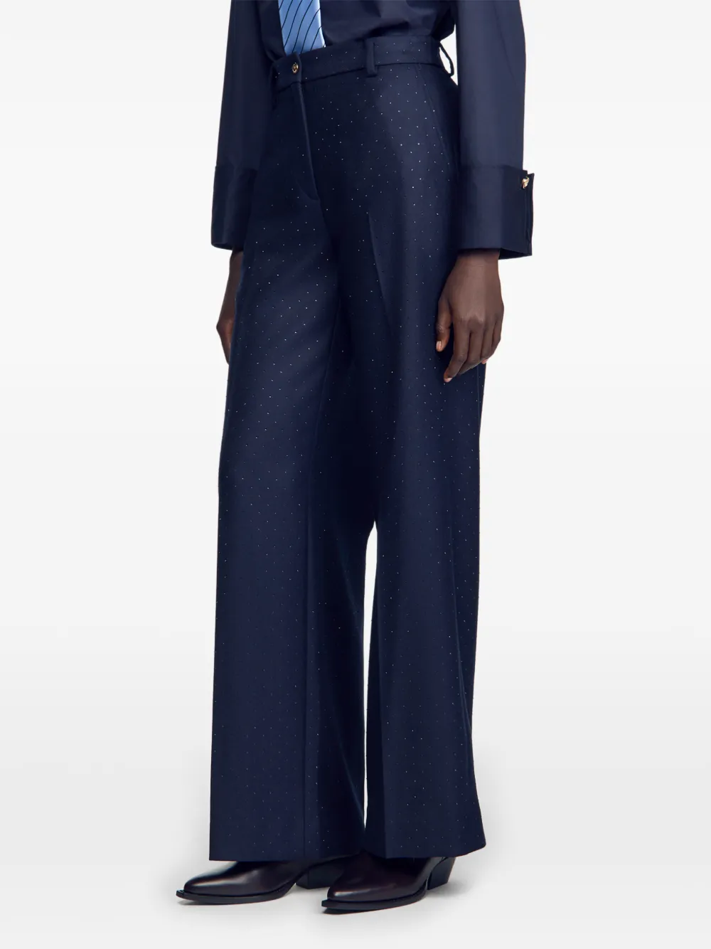 SANDRO Straight broek Blauw