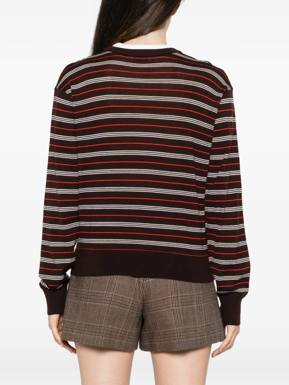Sandro Striped Sweater In Multi