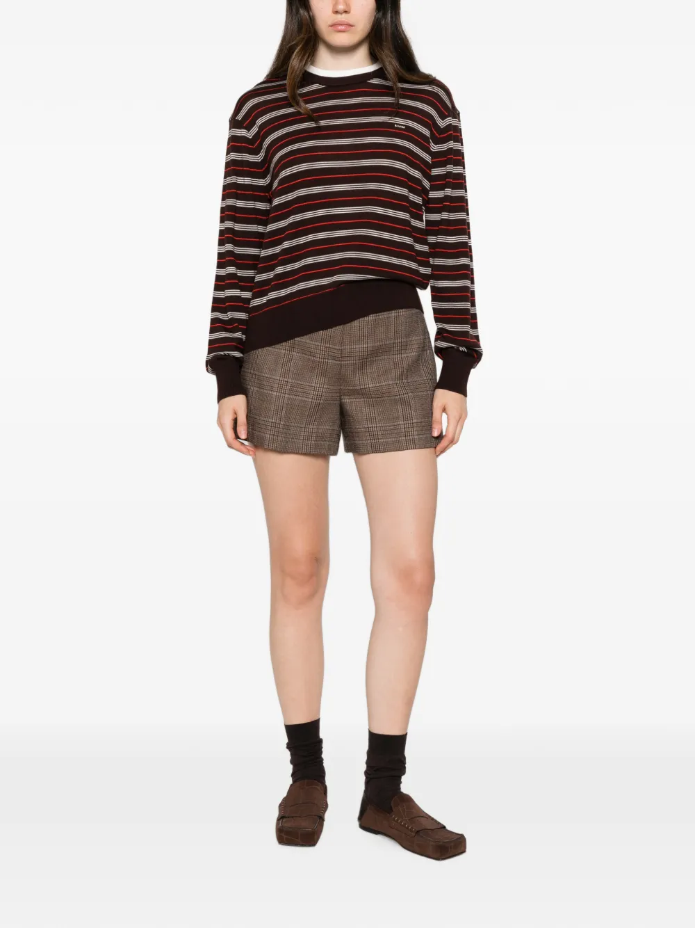 Sandro Striped Sweater In Multi