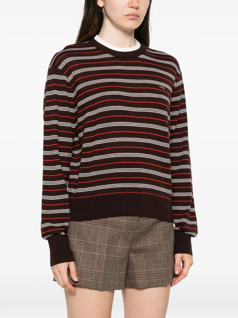 Sandro Striped Sweater In Multi