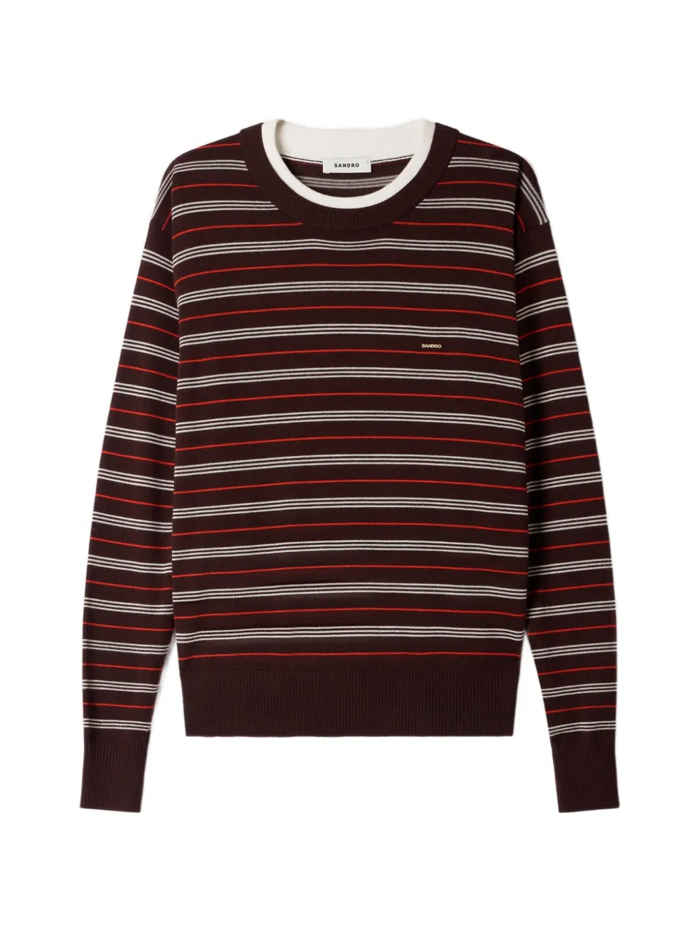 SANDRO striped wool sweater