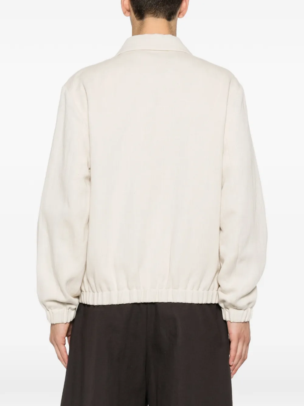 SANDRO Jack met vleugelkraag en rits Beige