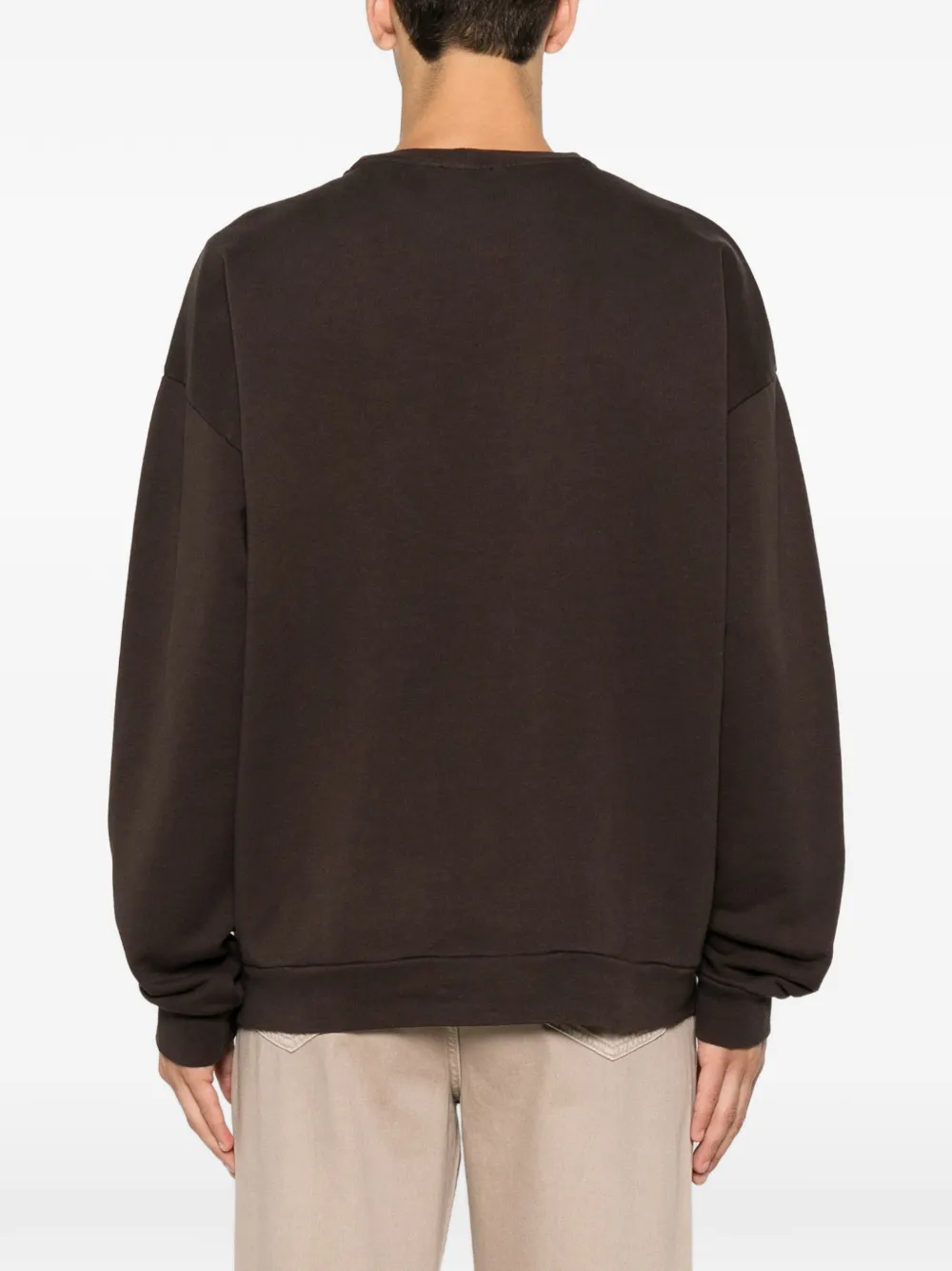 SANDRO Sweater met bloemdetail Bruin
