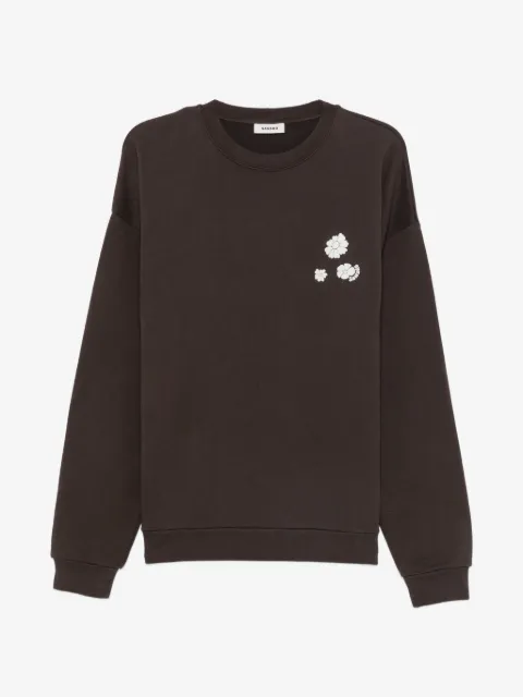 SANDRO floral-detail sweatshirt