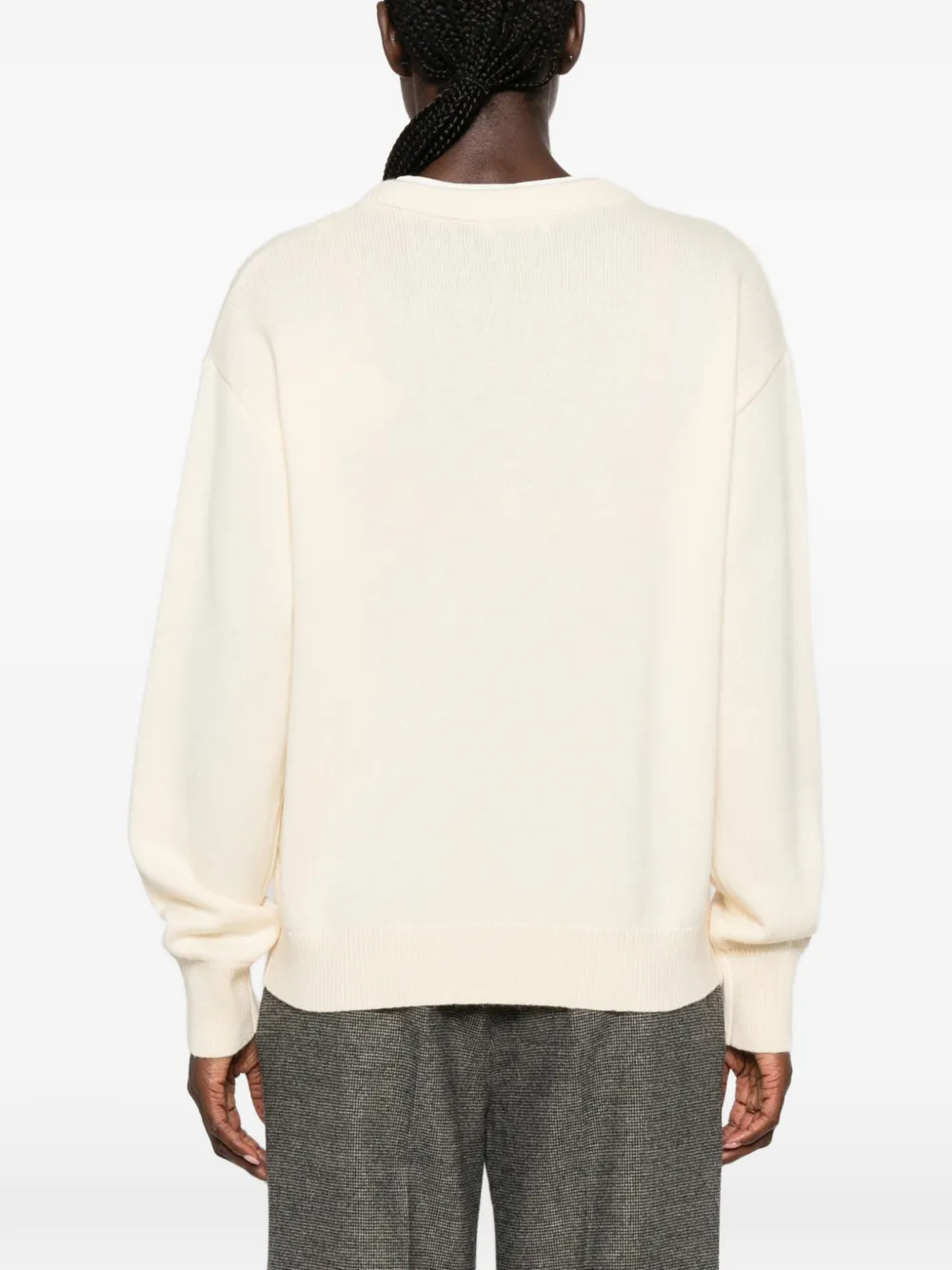 SANDRO Trui met V-hals Beige